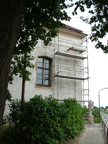 Oprava kostela - léto-podzim 2008