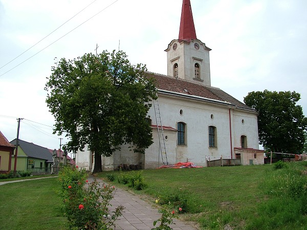 Oprava kostela - léto-podzim 2008