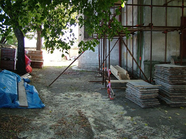 Oprava kostela - léto-podzim 2008