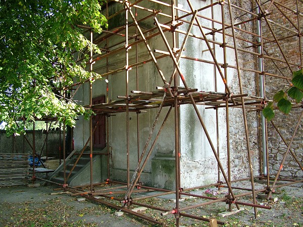 Oprava kostela - léto-podzim 2008