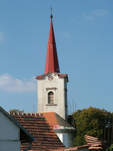 Oprava kostela - léto-podzim 2008