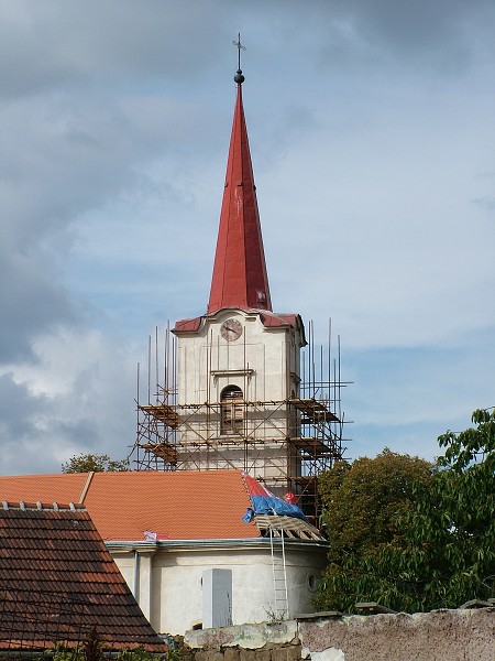 Oprava kostela - léto-podzim 2008