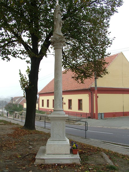 Montáž Mariánského sloupu - 24.10.2009