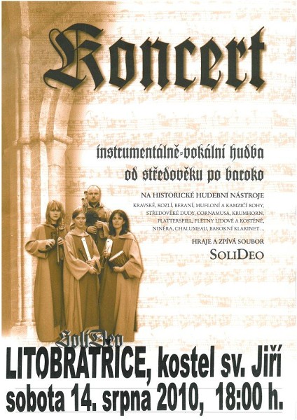 Koncert SoliDeo – sobota 14.8.2010