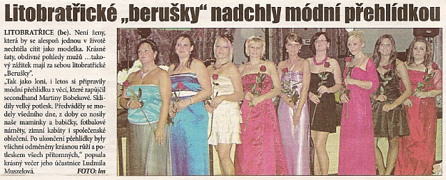 Litobratřické berušky nadchly módní přehlídkou – Znojemský týden, 24.7.2012