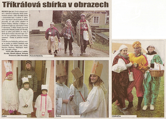 Tříkrálová sbírka v obrazech – Znojemský týden, 7.1.2013