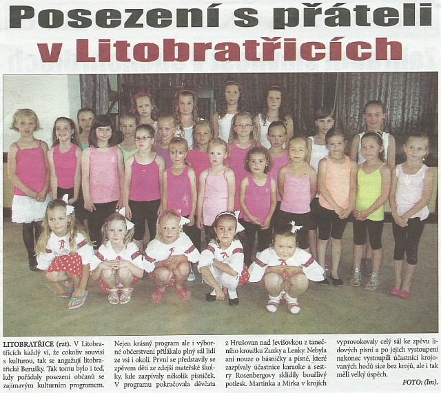 Posezení s přáteli v Litobratřicích – Znojemský týden, 17.6.2013