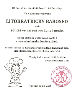 Pozvánka na Litobratřický babosed 27. 10. 2013