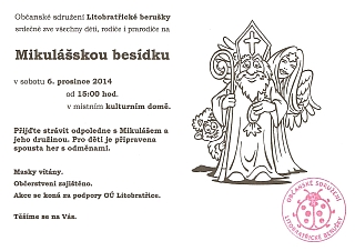 Pozvánka na Mikulášskou besídku v Litobratřicích – 6. 12. 2014