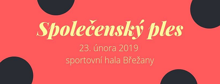Pozvánka na Společenský ples v Břežanech – sobota 23. 2. 2019